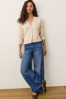 Robin Textured V-Neck Cardigan