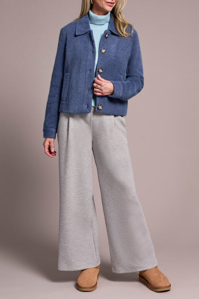 Cropped Button Down Jacket