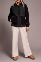 Quilted Knit Combo Jacket