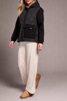 Quilted Knit Combo Jacket