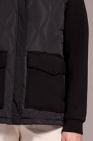 Quilted Knit Combo Jacket
