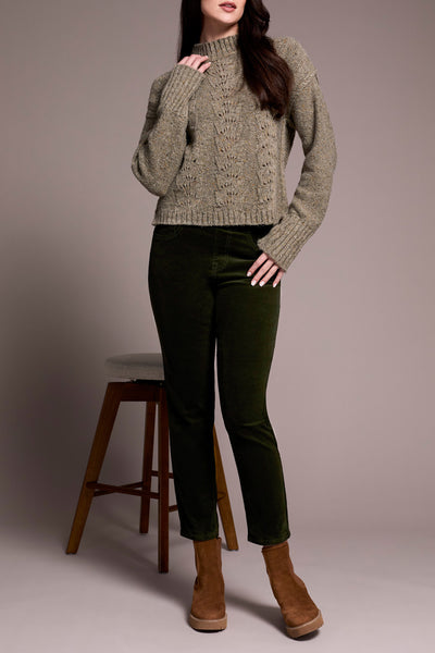Crew Neck Drop Shoulder Sweater