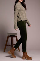 Crew Neck Drop Shoulder Sweater