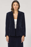 Elfi Single Button Blazer Black Iris