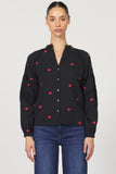 Milano Button Up Embroidery Top
