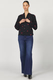 Milano Button Up Embroidery Top