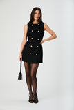 Structured Tweed Mini Dress