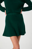 Vhari Knit Mini Skirt Evergreen