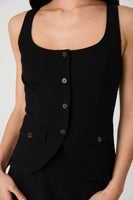 Azra Twill Two Pocket Top