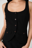 Azra Twill Two Pocket Top