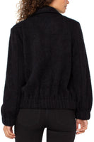 Collared Button Down Bomber Jacket
