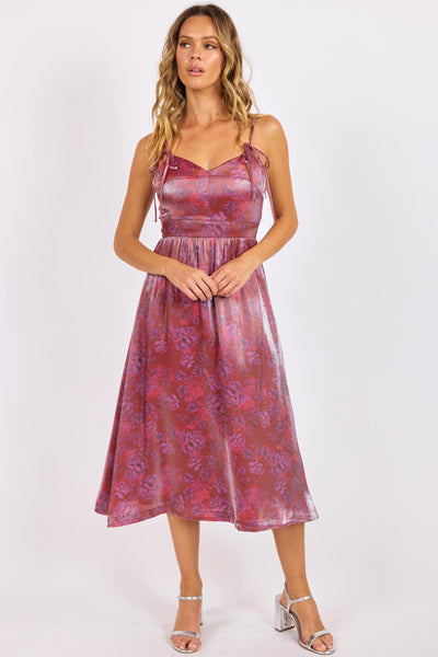 Floral Glow Midi Dress