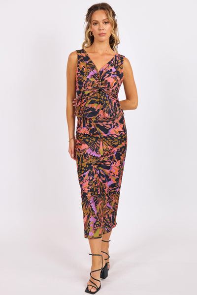 Butterfly Kiss Bias Midi Skirt