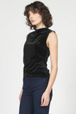Shaunee Cowl Neck Sleevless Top Black