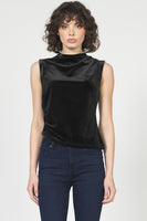 Shaunee Cowl Neck Sleevless Top Black