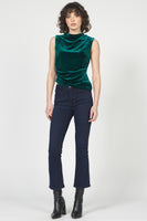 Shaunee Cowl Neck Sleevless Top Rainforest