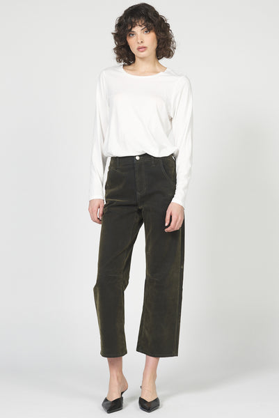 Lasso Velvet Barrel Pants