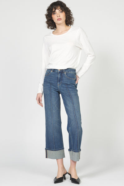 Holly Front Seam Cuffed Jean