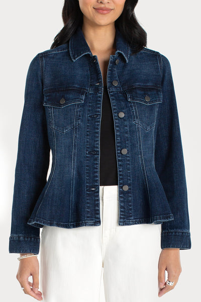 Fit and Flare Trucker Jacket