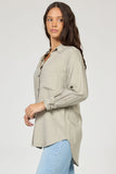 Galina Button Down Abbey Stone