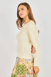 Cecelia Textured Puff Sleeve Sweater