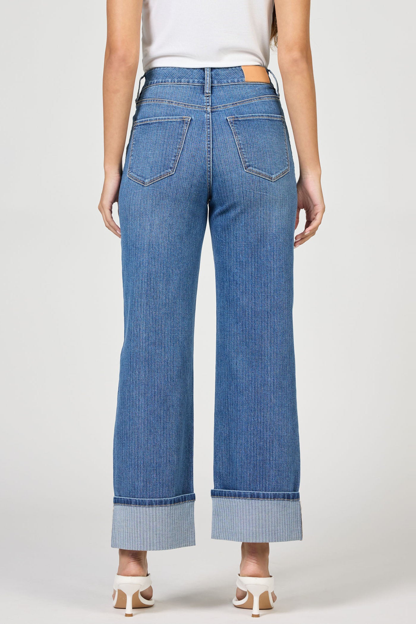 Holly Cuff Hem Pintuck Jeans