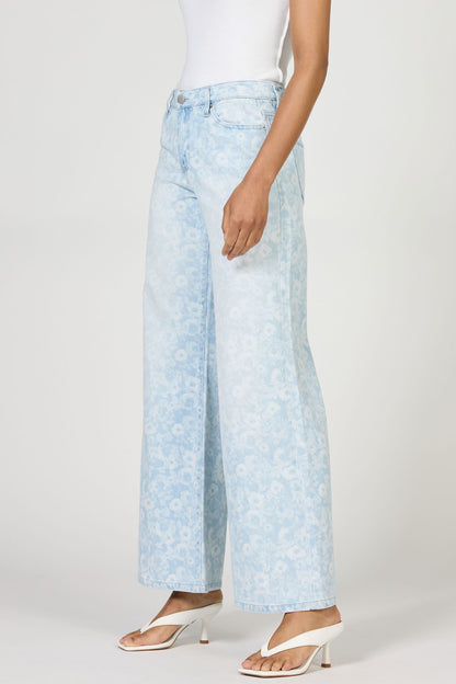 Micah Floral Print Jeans
