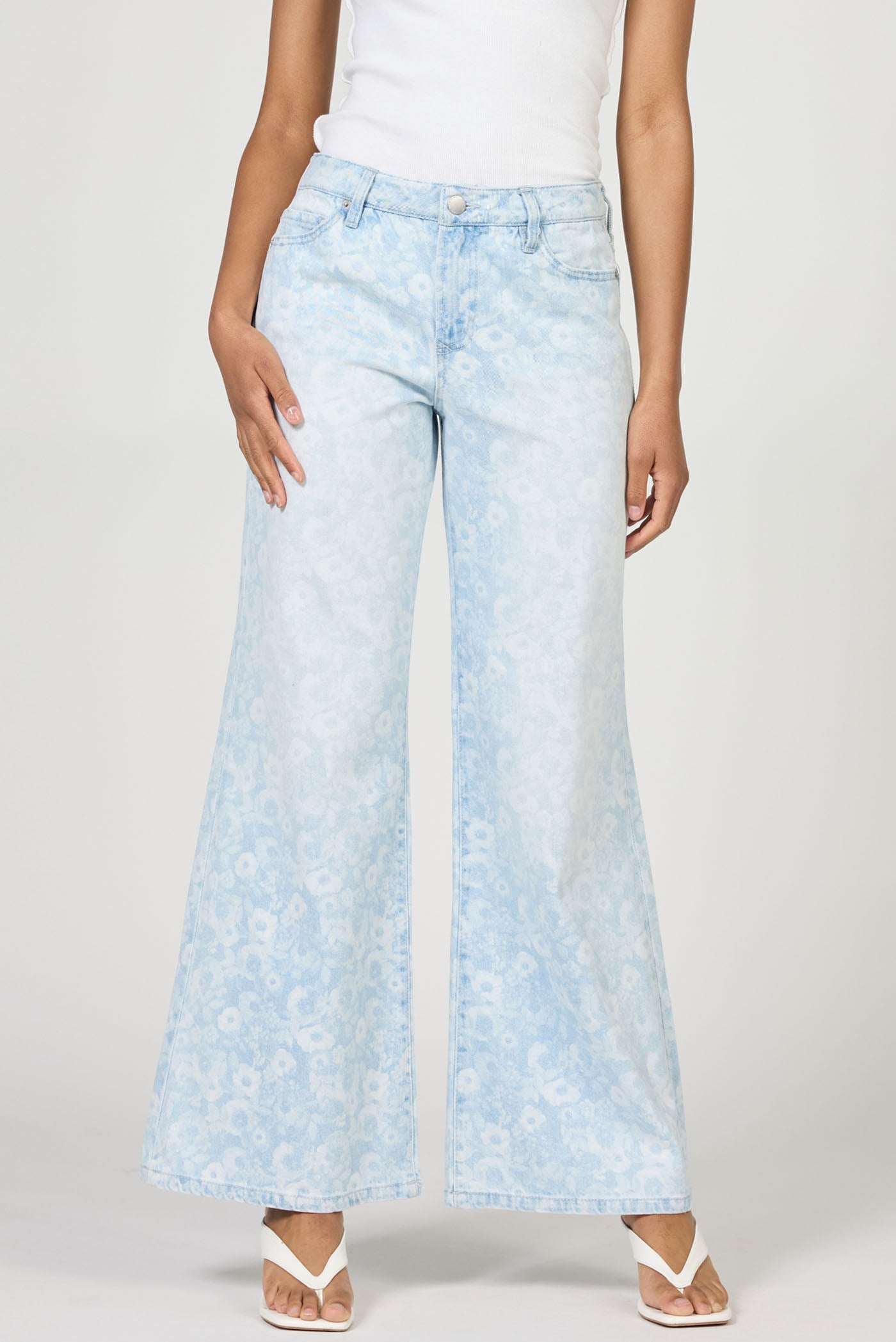 Micah Floral Print Jeans