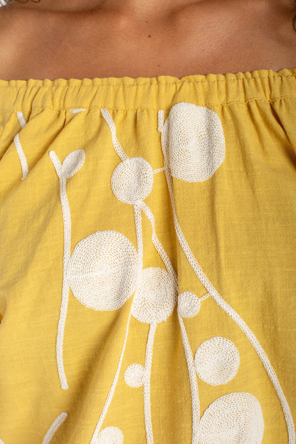 3/4 Sleeve Woven Top
