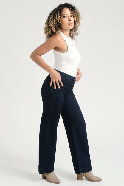 Petite 29" Slim Wide Leg