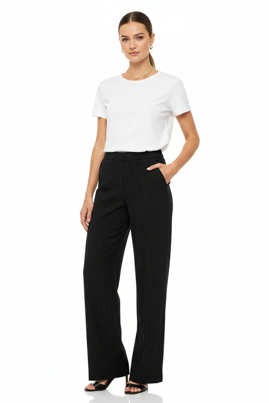 Kayla Pull-On Wide Leg Trouser