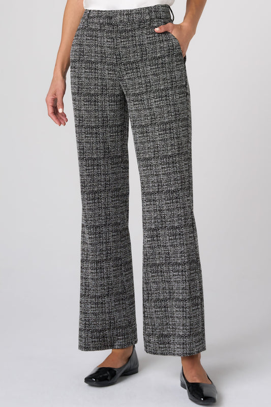 Mid Rise Ankle Flare Trouser