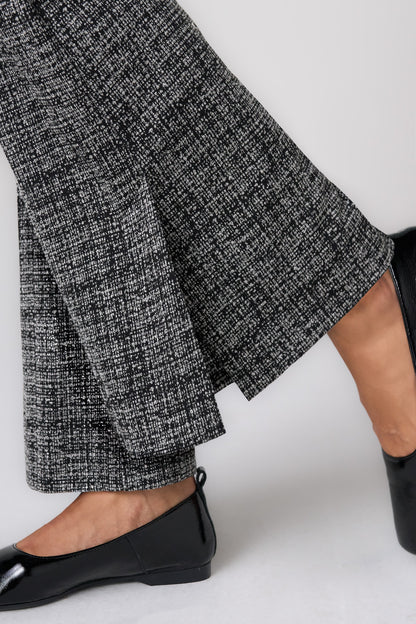 Mid Rise Ankle Flare Trouser