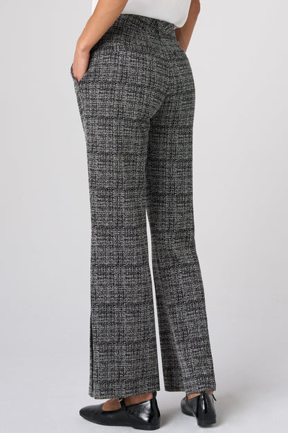 Mid Rise Ankle Flare Trouser