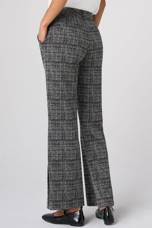 Mid Rise Ankle Flare Trouser