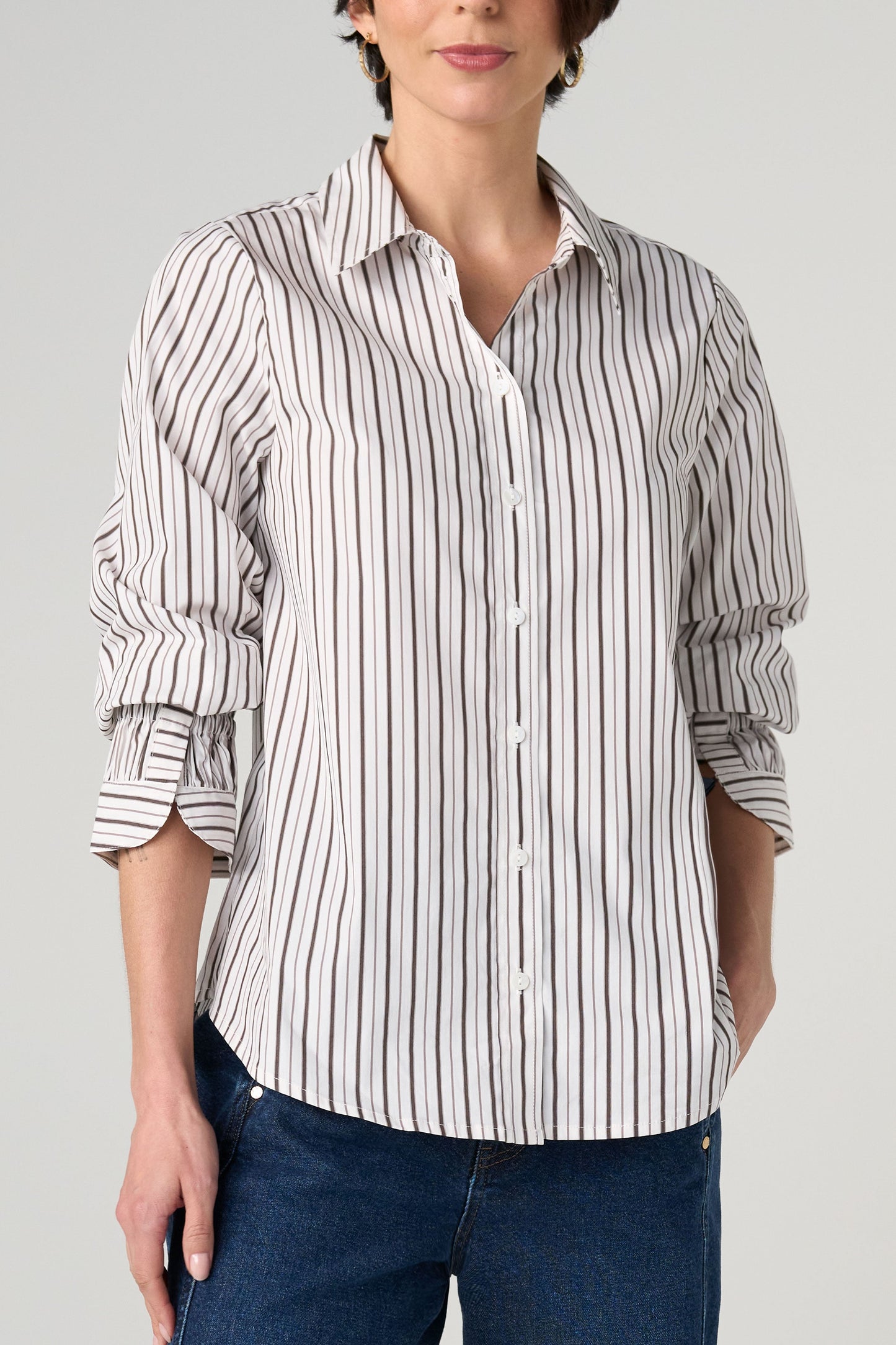 Adjustable Sleeve Button Down
