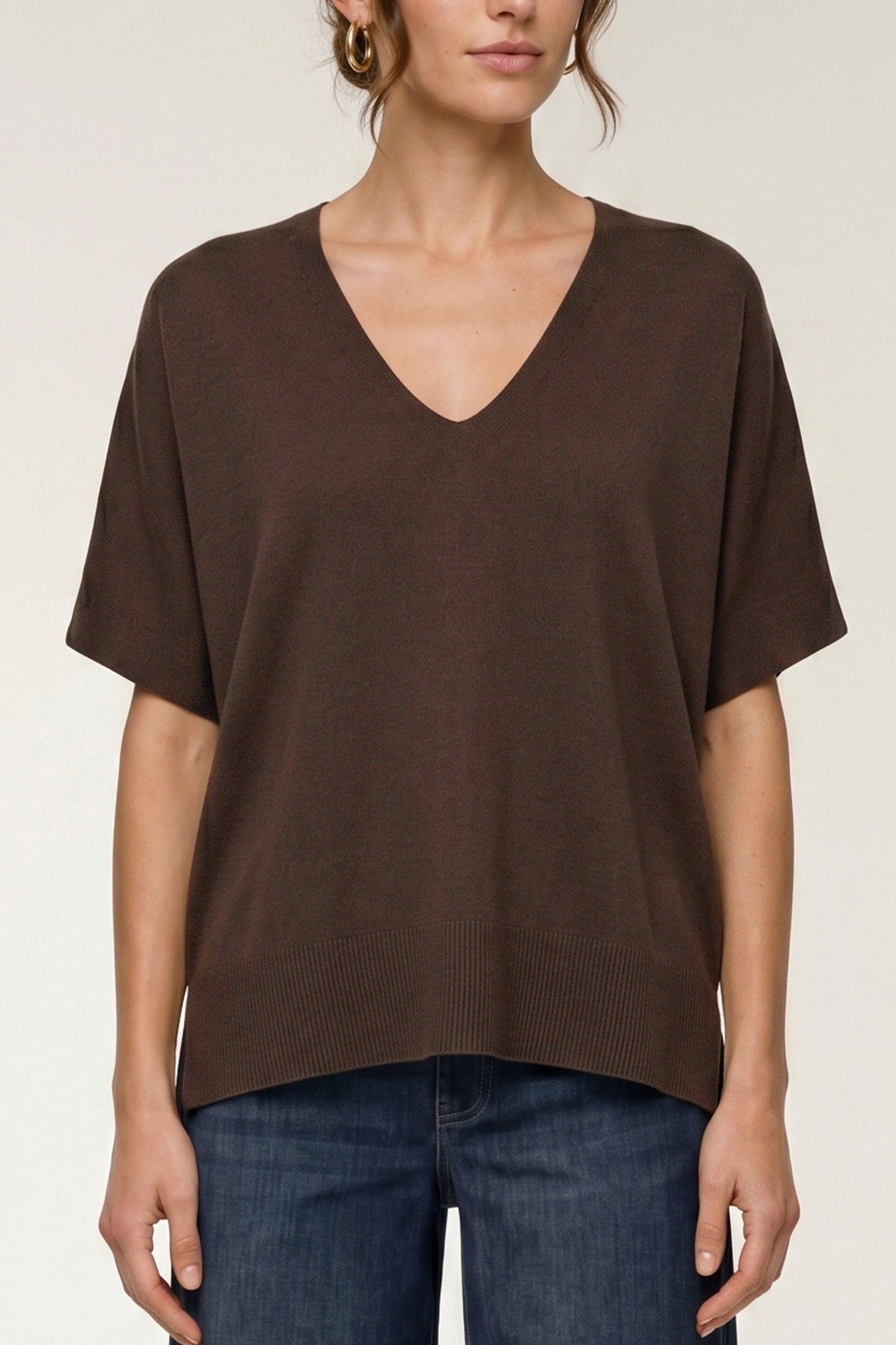 Dolman Sweaters with Step Hem