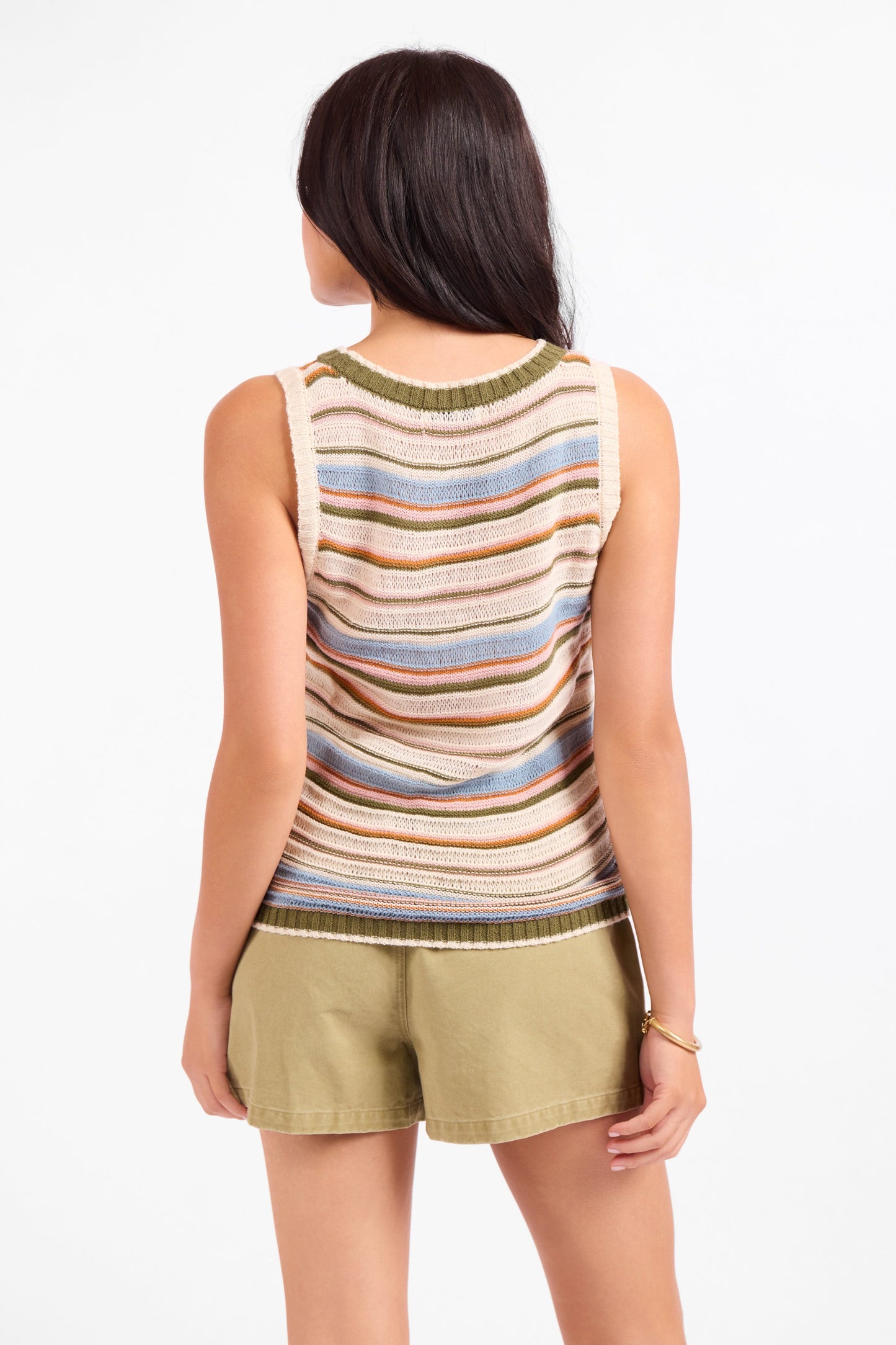 Fall Stripe Sweater Vest