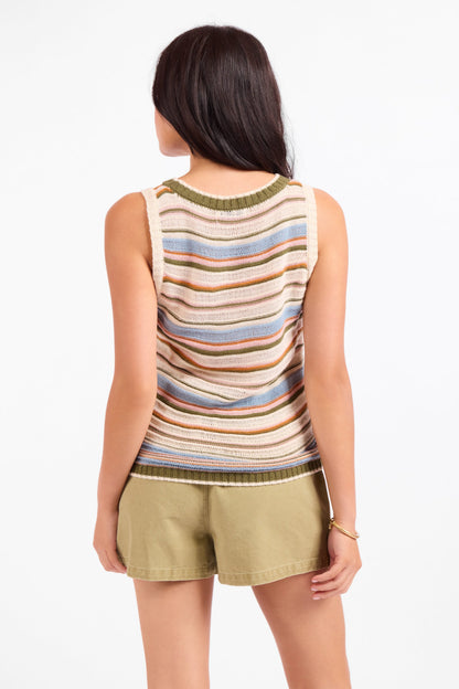 Fall Stripe Sweater Vest