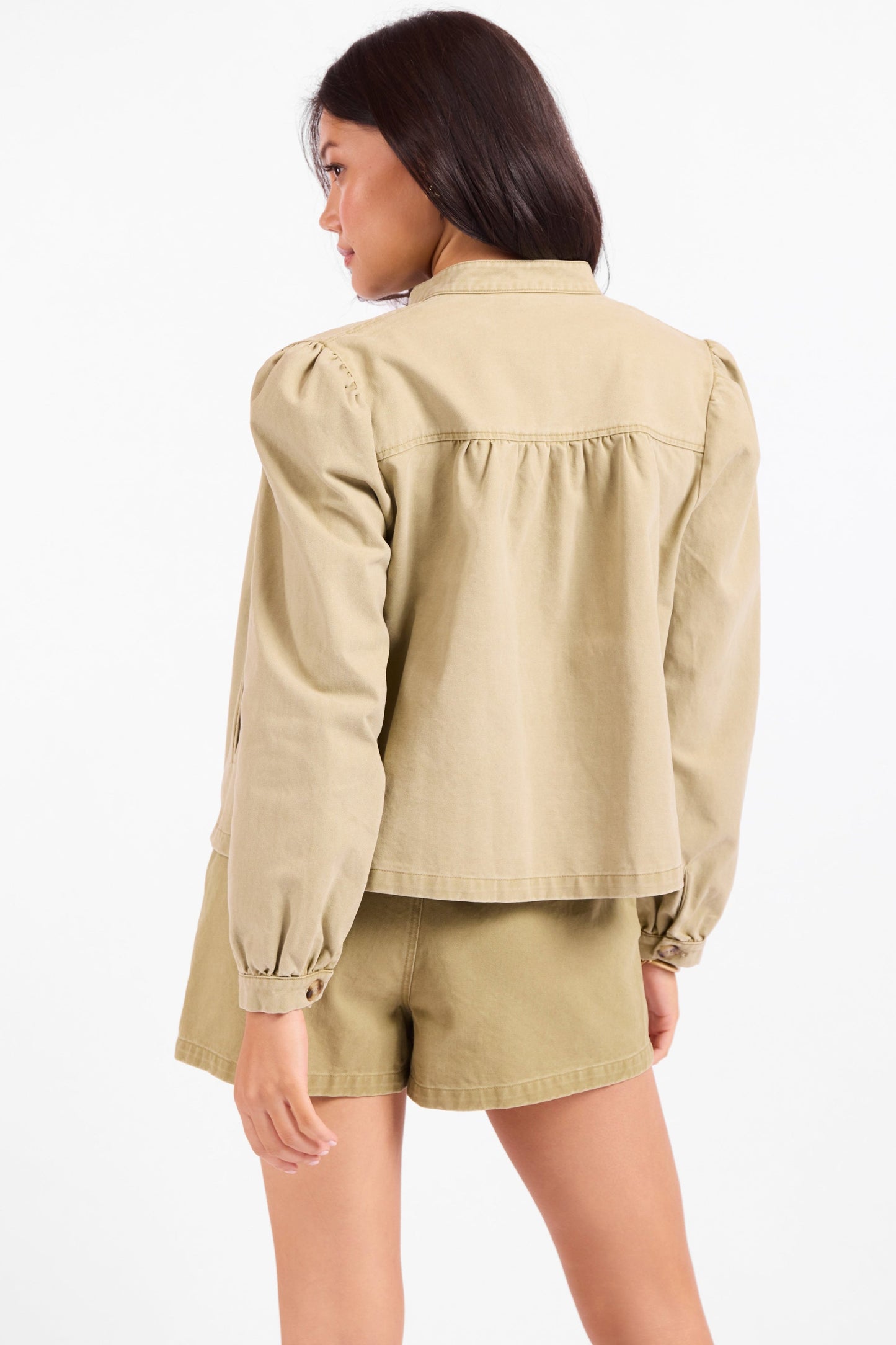 Wildhearted Puff Sleeve Buttoned Jacket