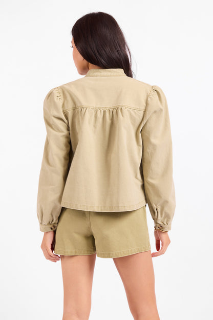Wildhearted Puff Sleeve Buttoned Jacket