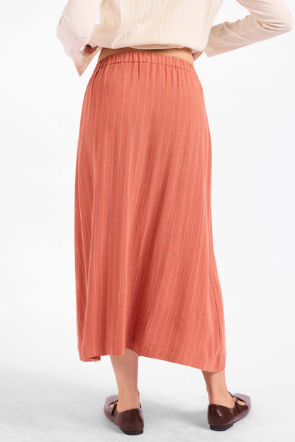 Sugarloaf Stripe Midi Skirt