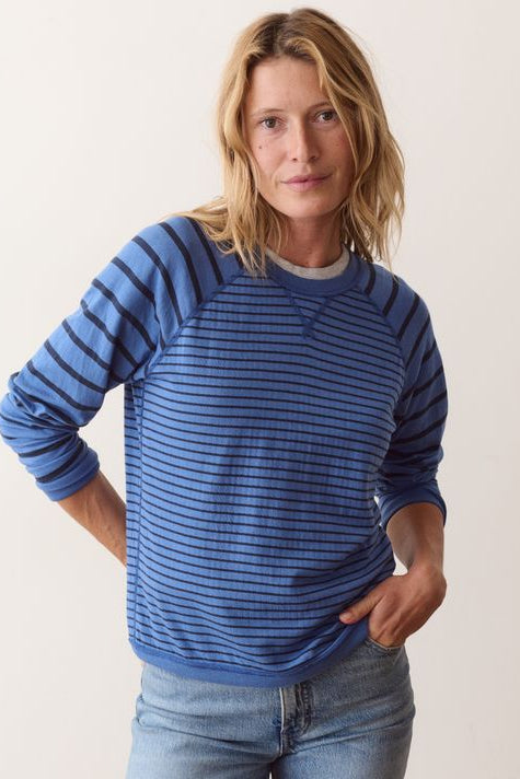 Reversible Raglan Stripe Top