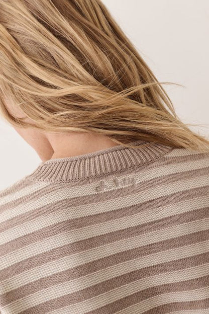 Suki Stripe Crewneck Sweater