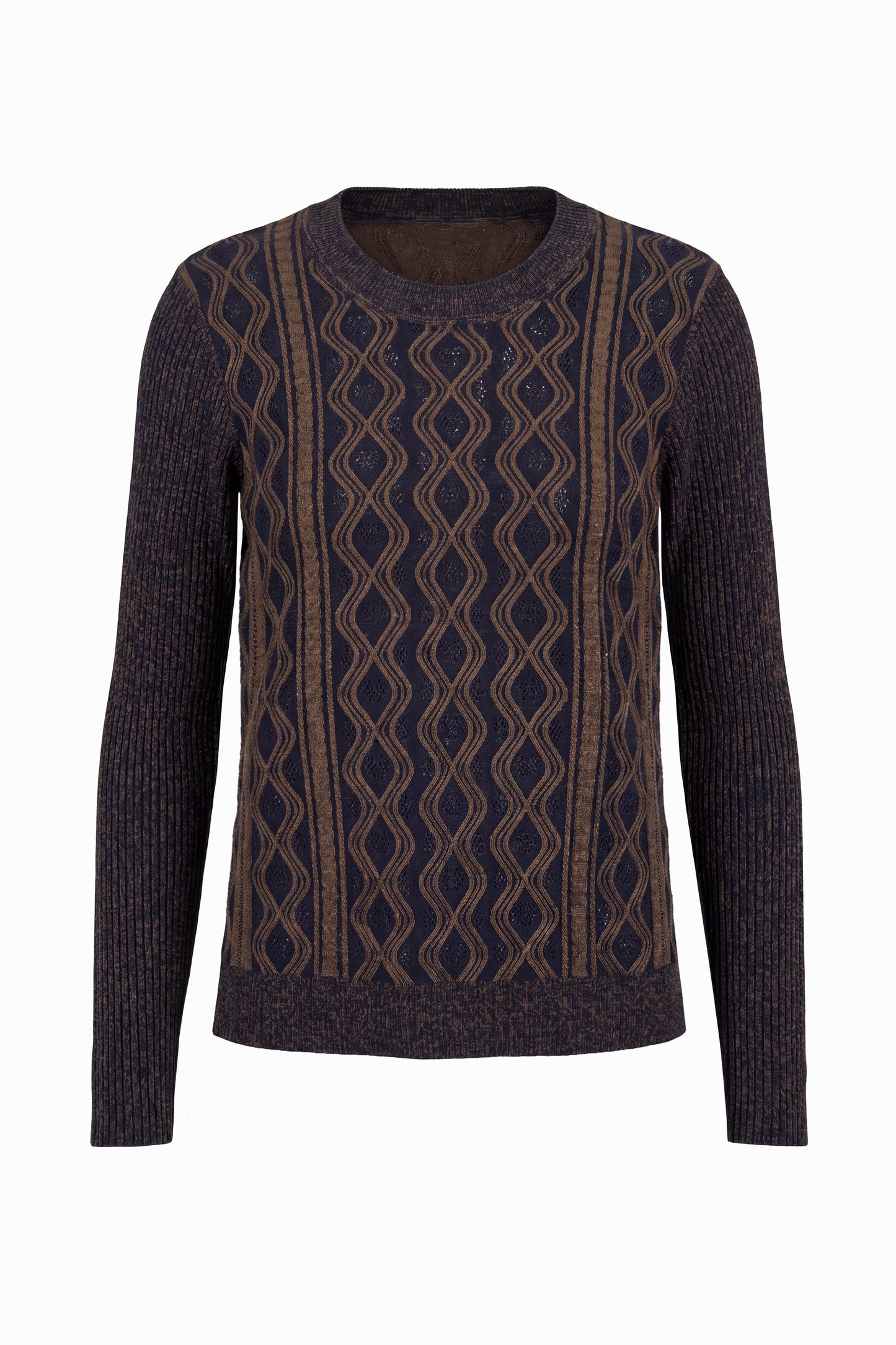 Diamond Pattern Crewneck Sweater