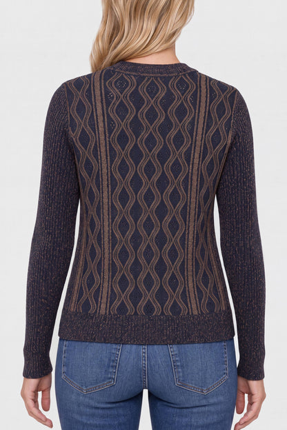 Diamond Pattern Crewneck Sweater