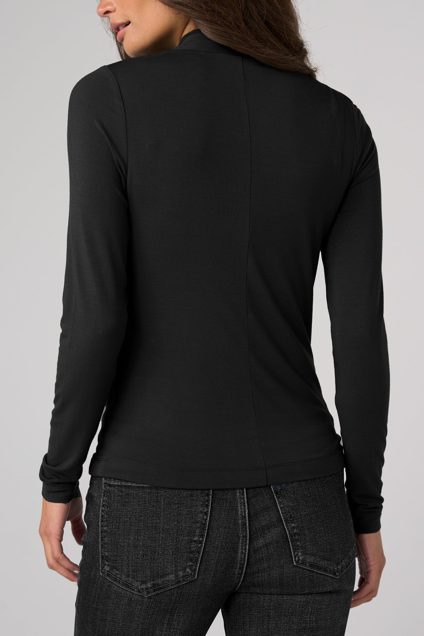 Wrap Neck Knit Top