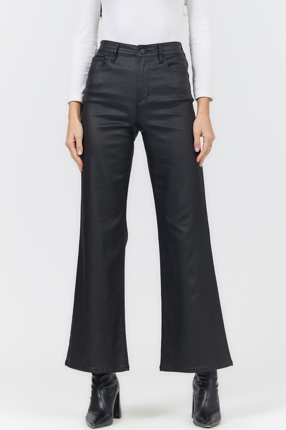Fiona Coated Wide Leg Pants