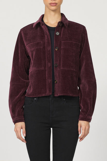 Gina Cropped Corduroy Jacket