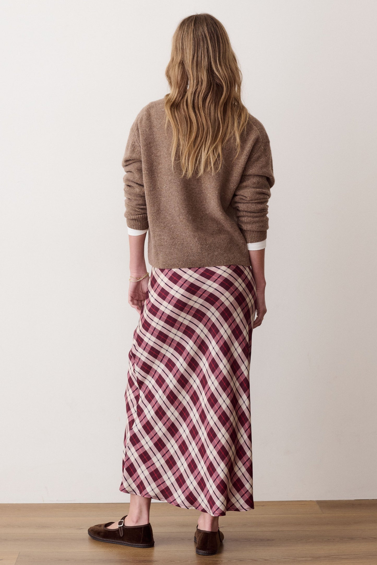 Silvia Plaid Maxi Skirt